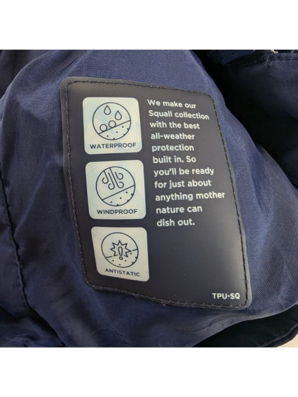 Lands End Womens Small Winter Jacket Navy Blue Hooded Fleece Lining Coat 6-8 - Picture 9 of 14